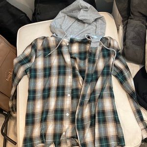 Flannel hoodie